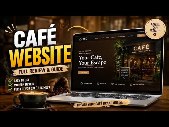 ☕ Janoshi Café Website | Modern & Premium Café Website Design Showcase