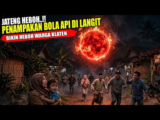 CENTRAL JAVA IN UPROAR..!! SIGHTING OF FIREBALL FLOATING IN THE SKY SHOCKS KLATEN RESIDENTS