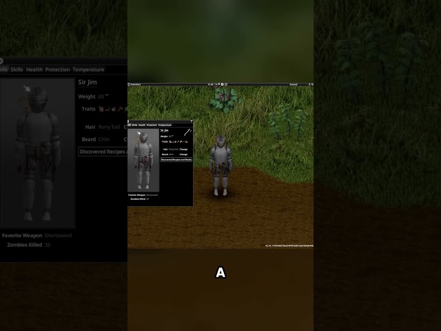 I Finally Became A Knight In Project Zomboid!  #projectzomboid #gaming #zombie