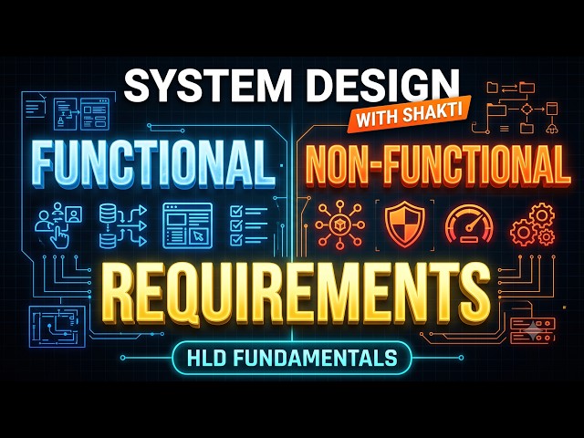 HLD Part 2: Functional & Non-Functional Requirements | System Design