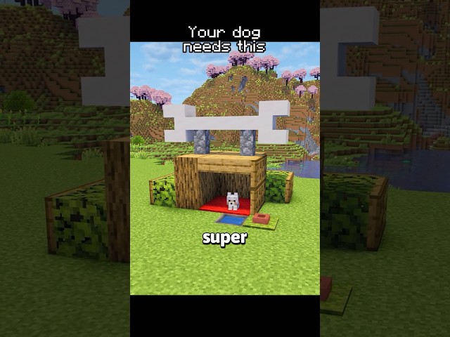 How to Build a Dog House in Minecraft 🐶