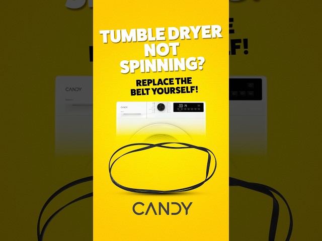 Is Your Candy dryer not spinning? Simple Belt fix! #repair #howto #candy