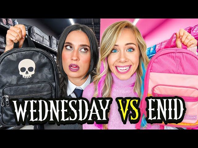 WEDNESDAY VS ENID BACK TO SCHOOL SHOPPING CHALLENGE!