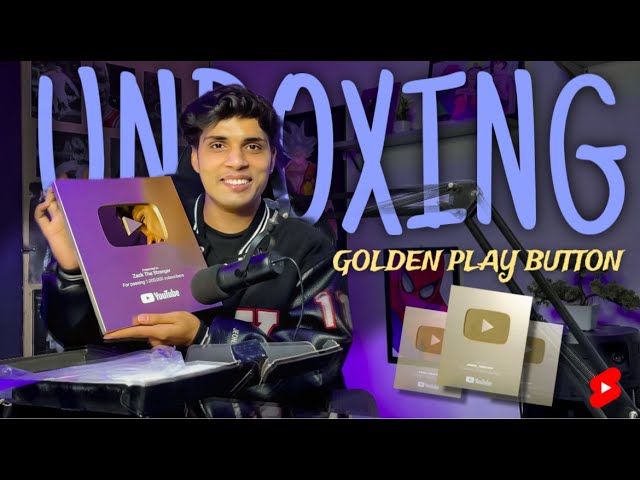 Finally Golden Play Button Aagya😭| Unboxing My Dream