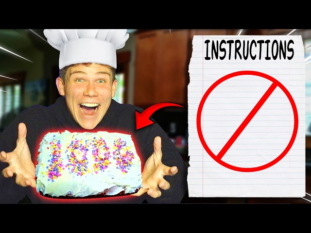 I Baked a Cake with ABSOLUTELY NO Instructions | 1000 Subscriber Special