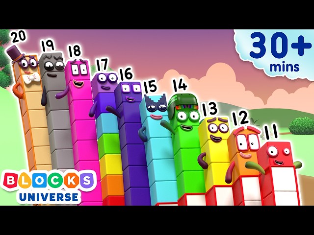 Beyond 10: More to Explore - Back to School Fun | Learn to Count for Kids Compilation | Numberblocks