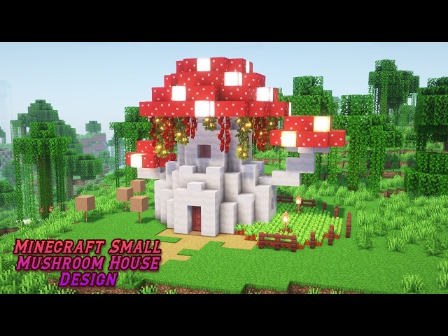 Minecraft | A Small Mushroom-Shape House Design