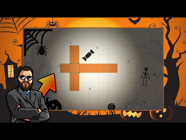 Interactive crosswords in Excel: Spooky Edition 👻 🎃
