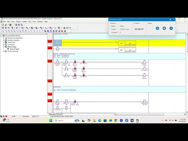 FATEK PLC WINPRO LADDER [ BLOW MOULDING PART-4 ] PROGRAMMING