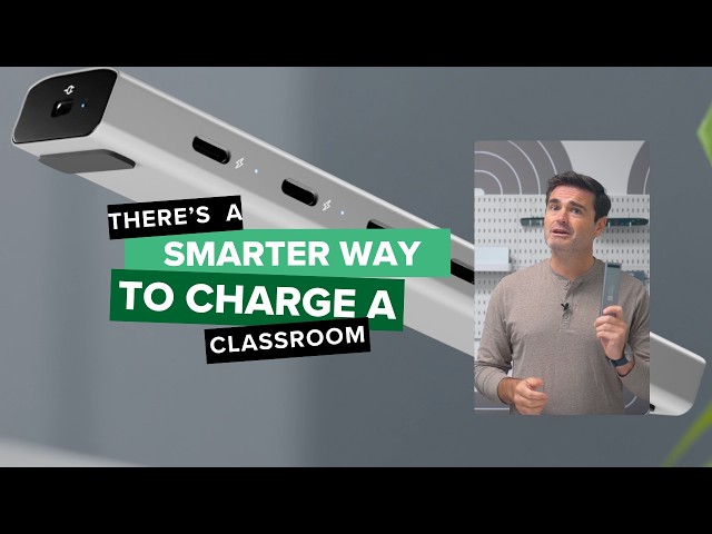 Classroom Charging Station Setup: Fix Cable Chaos & Outlet Shortages with Plugable's Smart Chargers