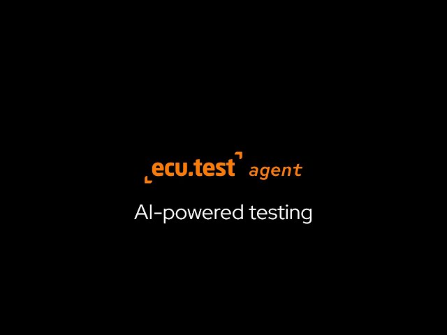 AI-powered testing with ecu.test agent