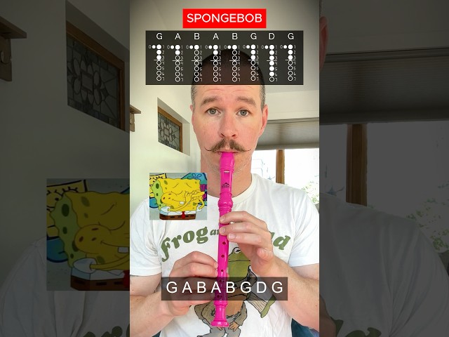 Recorder Song - SpongeBob SquarePants #recorder #spongebob