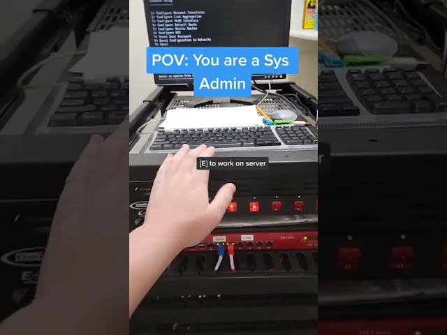 POV: Du bist Systemadministrator #short