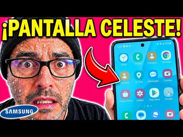 📱🔵 My SAMSUNG GALAXY SCREEN looks LIGHT BLUE SOLUTION!