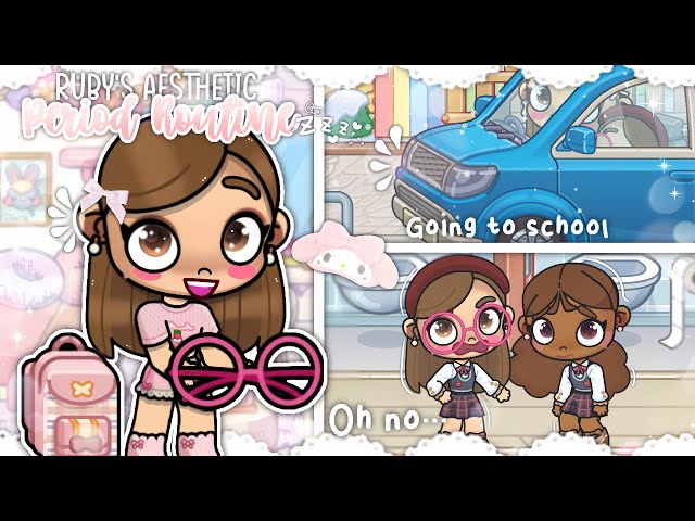 RUBY'S PERIOD ROUTINE *AESTHETIC*🩸💗 || *VOICED🔊* || AVATAR WORLD