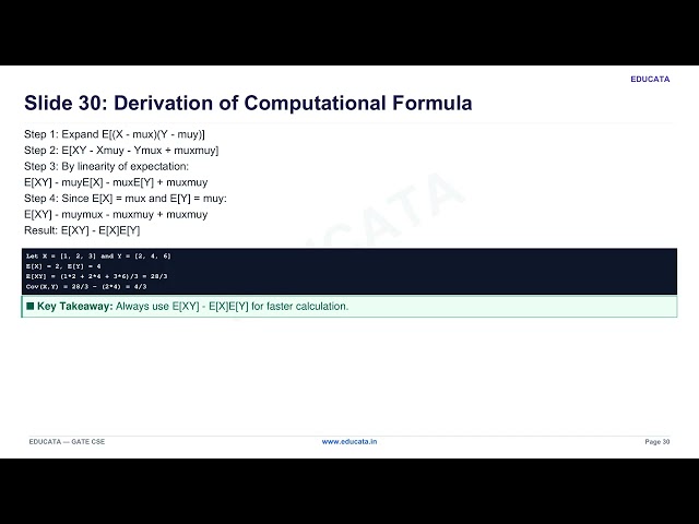 Episode 22: Probability: Joint Distributions, Covariance & Correlation Coefficient | GATE CSE