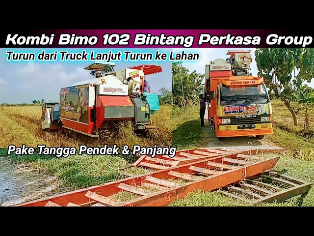 Kombi Bimo Bintang Perkasa Turun ke Lahan Pake Tangga Pendek & Panjang
