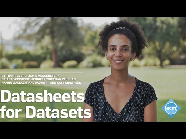 December 2021 CACM: Datasheets for Datasets
