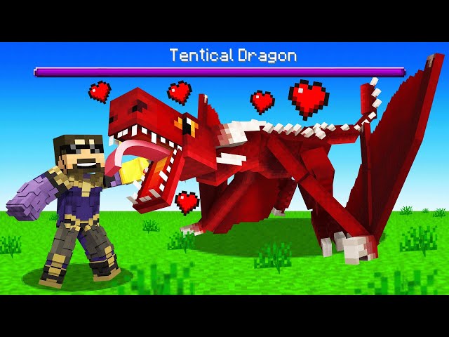Tamed a Dragon in Minecraft (Insane Craft)