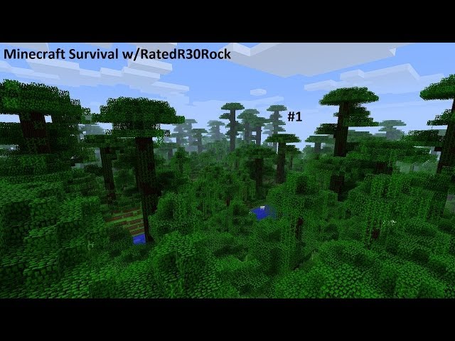 Minecraft Xbox 360 Survival Episode 1 w/RatedR30Rock- Mining and Dieing