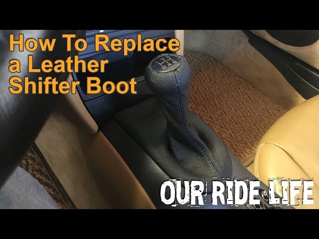 How To Replace a Leather Shift Boot or Upgrade to Leather
