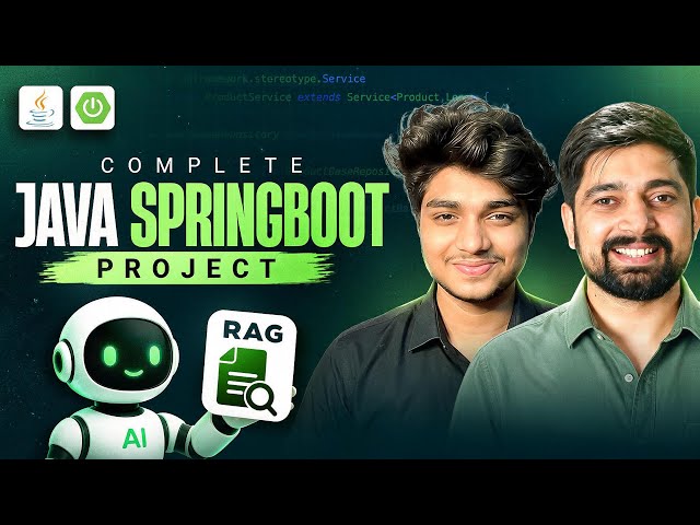 Complete Java Springboot project with RAG and GenAI