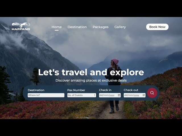Responsive Travel Website Using HTML & CSS | Responsive Website Using HTML CSS and JavaScript