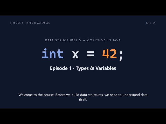 Java Data Types & Variables for Beginners | Data Structures & Algorithms in Java #1