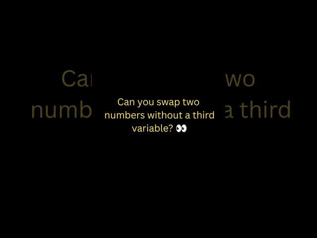 How to Swap Two Numbers in JavaScript 🔥 | Easy Coding Logic #shorts