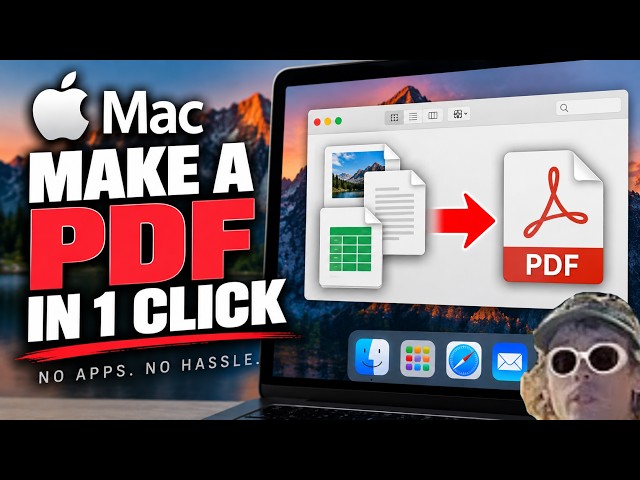 How to Create PDF FAST on Mac in 1 Click - No Application Needed!