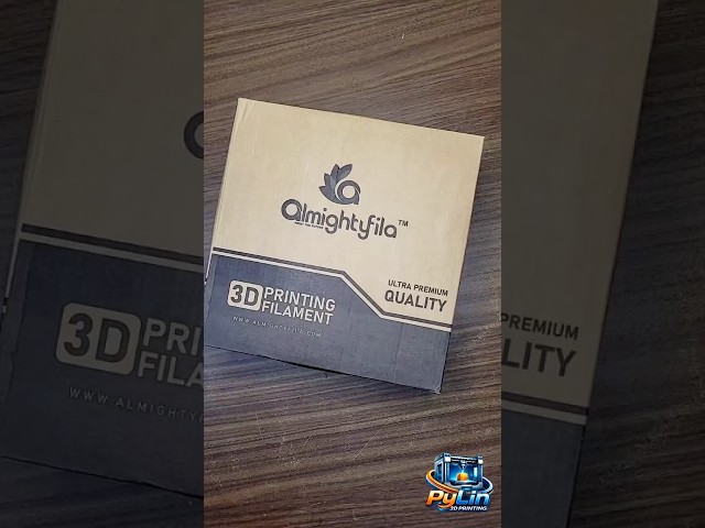 Unboxing 3D Printing Filament by Almightyfila | PLA+ Jet Black Color |