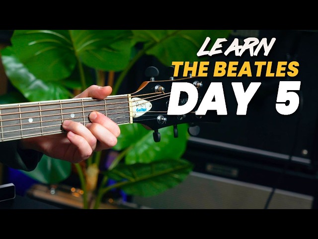 Day 5 - 10 Day Beatles Guitar Challenge - strumming with a triplet feel