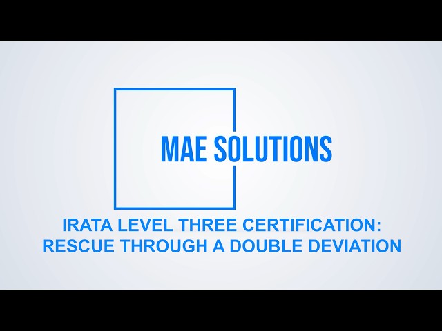 IRATA Level 3 - Rescue Through a Double Deviation