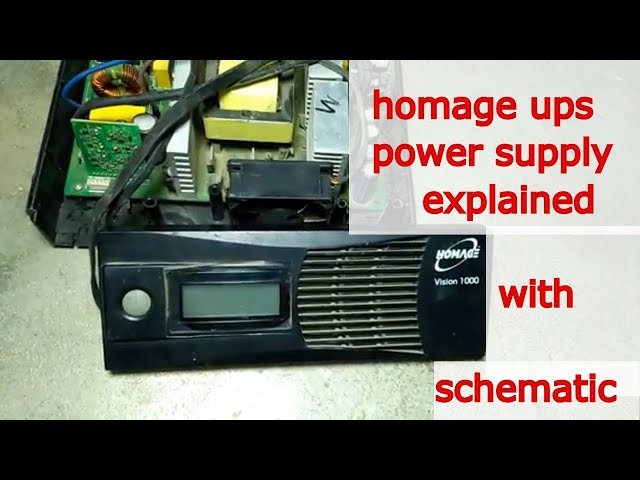 ups repair part 2 | homage ups power supply with schematic explained in urdu (1/2)