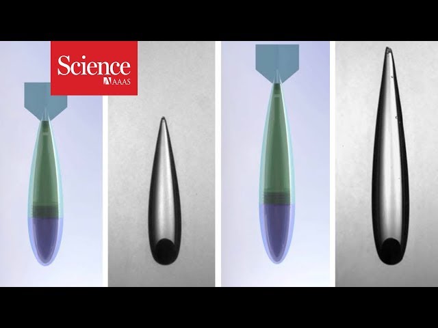 Watch these hot balls cut through water like a knife through butter