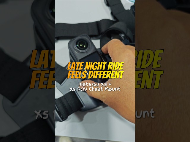 Late Night Ride Feels Different.#Insta360X5 #X5POVChestMount #insta360motorcycle @insta360