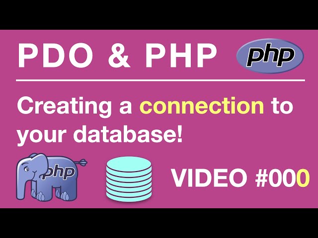 PDO | PHP | MySQL | Connection #000 | BEGINNERS GUIDE #php #pdo #mysql
