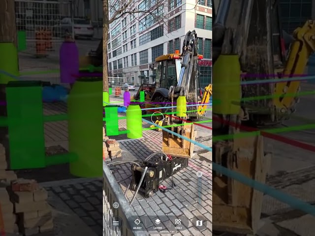 Peeling back city infrastructure with x-ray-like AR in Construction