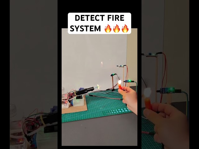 Detect fire system #iot #esp32 #arduino