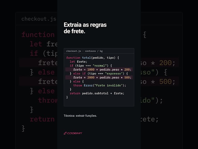 SOLID na prática: o O com refactoring de código #shorts