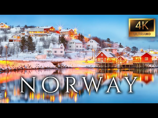 11HR Norwegian Winter with relaxing music in 4K