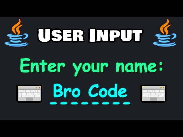 User input in Java is easy! ⌨️