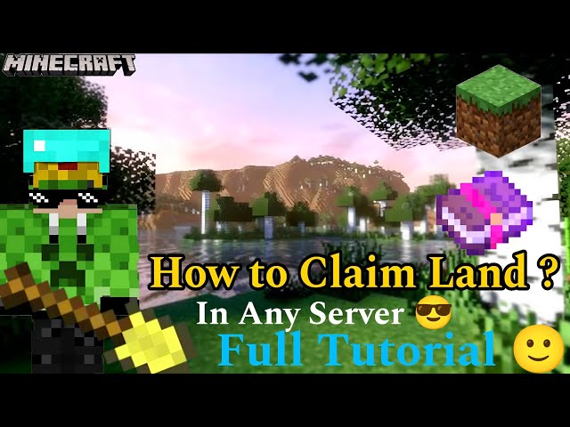 How To Claim Land In Any Minecraft Server | Easy Steps Hindi