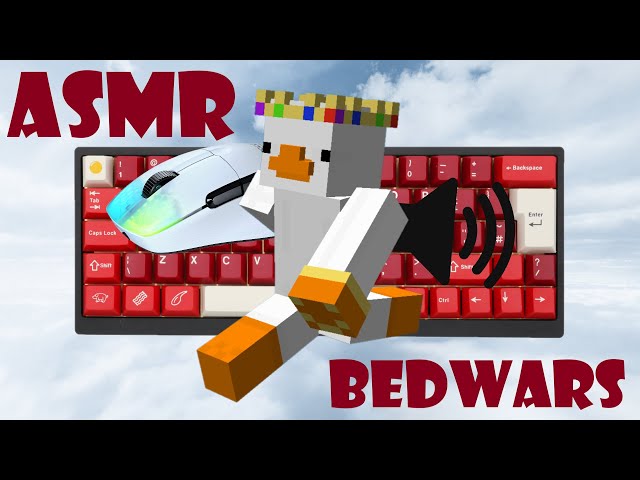 SATISFYING Keyboard + Mouse ASMR Sounds | Hypixel Bedwars