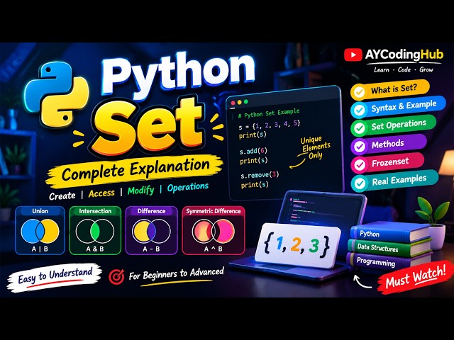 Python Set in Hindi 🔥 | Set in Python Complete Explanation | Methods, Operations & Examples