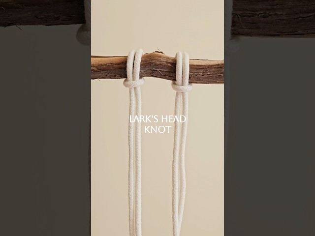 Lark's Head Knot | Macrame #macrametutorial #diy #basicknot #macrame #knotart #begginers