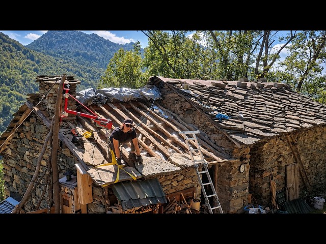 Opening the Old Stone Roof | Alone in the Alps | EP 140