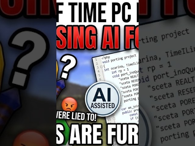 Ocarina of Time PC Port Team Admits Using AI for Years — Fans Are Furious