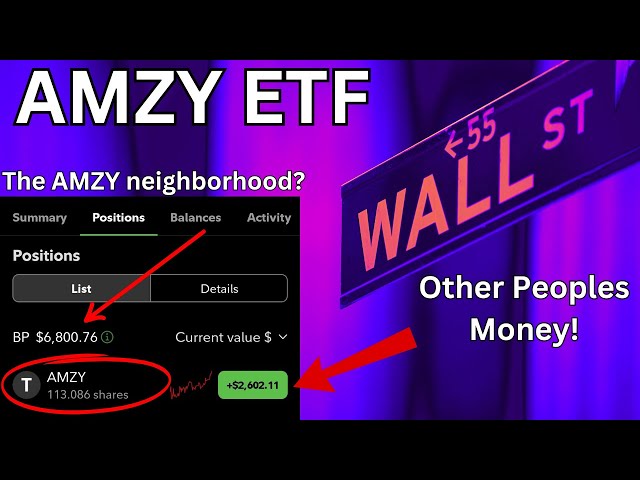 AMZY ETF - Other people's money ($6500) to generate SAVAGE PASSIVE INCOME  - The Plan! - Core Number