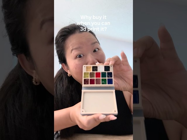 3d printing mini Watercolor palette #3dprinting